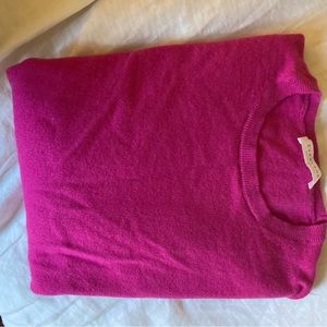 Everlane cashmere crewneck, raspberry, size M